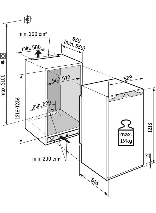 Liebherr IRBc 4120-22 | Inbouwkoelkast | 122 cm | Deur op Deur