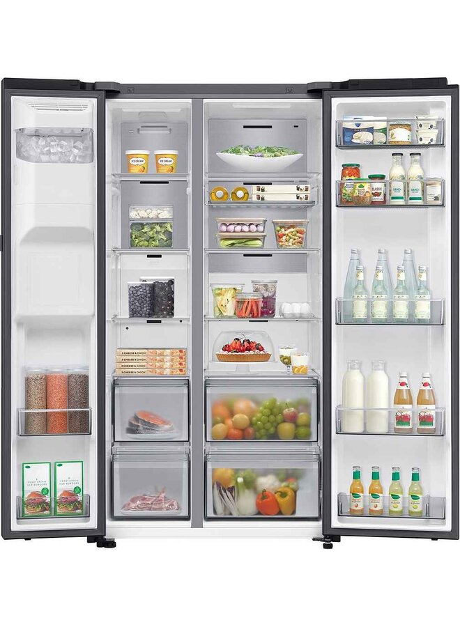 Samsung RS80F66KCFEF | Amerikaanse koelkast | C label | Zwart