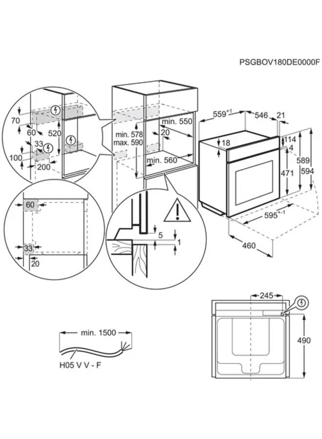 AEG BSK798280M | Inbouw oven | Combi Stoom | 60 cm