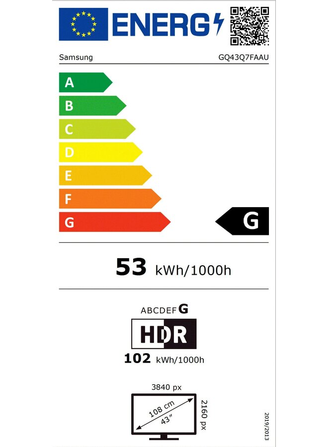 Samsung GQ50Q7F AAUXZG | QLED TV | Vision | AI Smart TV | 50 inch