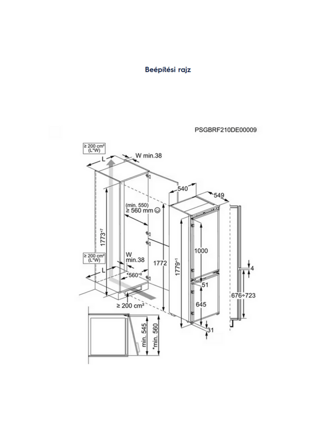 Electrolux  KNT6MD18S3 | Inbouw koelvriescombinatie | 177.2 cm | Nofrost