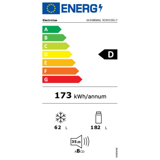 Electrolux ( AEG ) Electrolux IK2480BNL | Inbouw koelvriescombinatie | 178 cm
