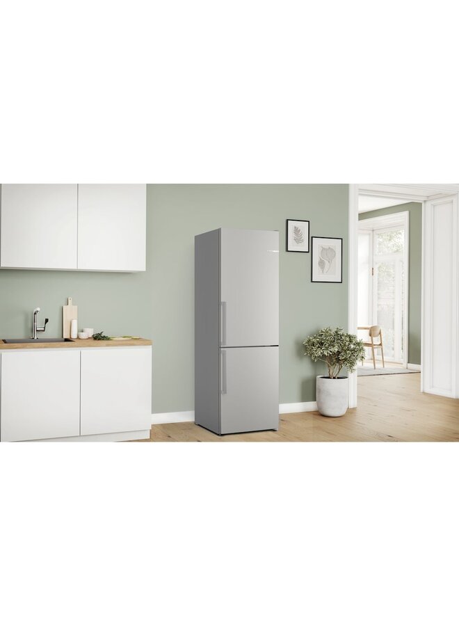 Bosch KGN36VIBT | Koelvriescombinatie | RVS | 186 | B label