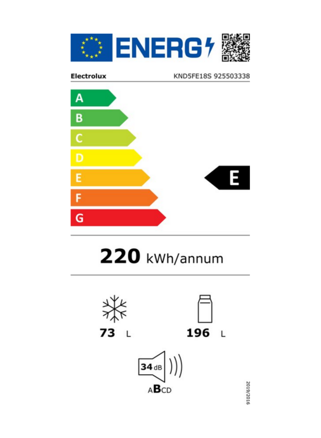Electrolux ( AEG ) KND5FE18S | Inbouw koelvriescombinatie | 178 cm