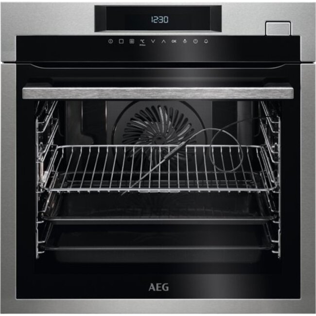 AEG BSE682020M | Inbouw Stoomoven | 60 cm | Zwart/RVS