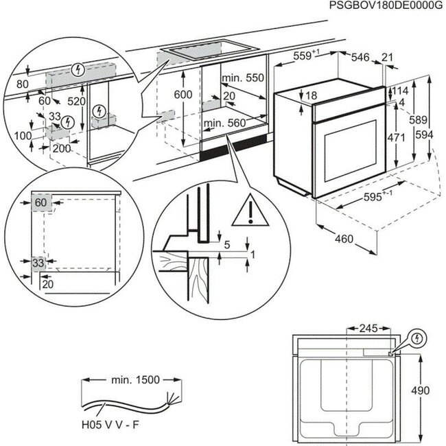 AEG BSK999230T | Stoom oven Steamify | 60 cm | Mat Zwart