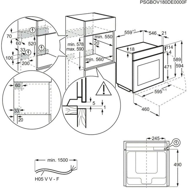 AEG BSK999230T | Stoom oven Steamify | 60 cm | Mat Zwart