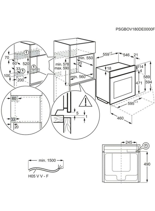 AEG BSK999230T | Stoom oven Steamify | 60 cm | Mat Zwart