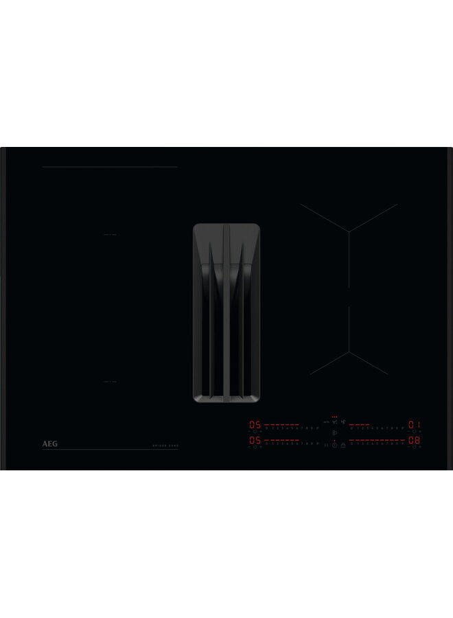 AEG  XUB6845AB | Inductie kookplaat met afzuiging | MattZwart