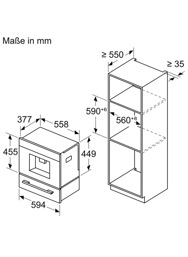 Bosch CTL7181B0 | Inbouw koffie machine | Zwart