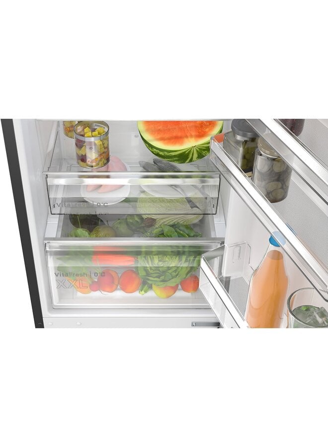 Bosch KGN39VXAU | Koelvriescombinatie | 203 cm | Zwartstaal