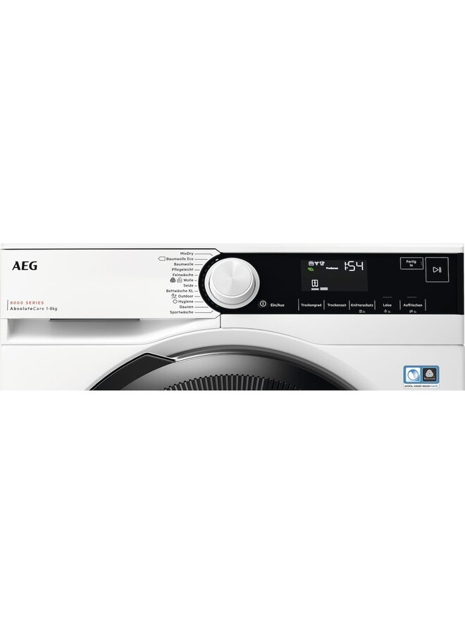 AEG TR8T870EX | Warmtepompdroger | 8 kg | AbsoluteCare