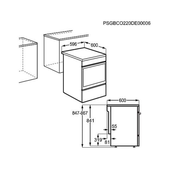 AEG CCB6206ABW | Keramisch fornuis | 60 cm | Wit