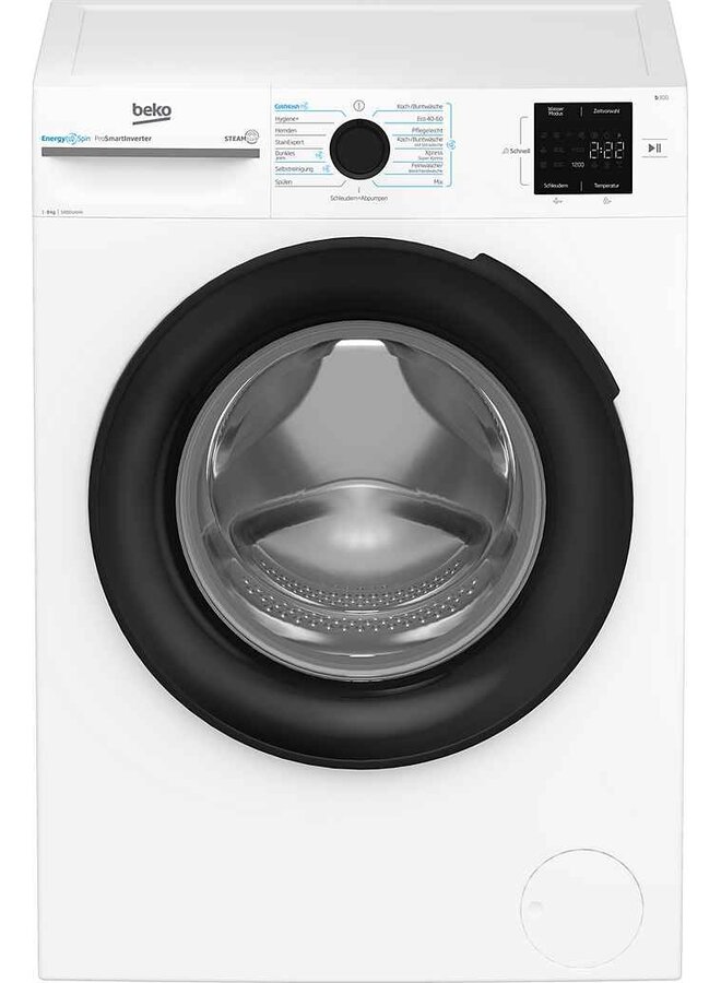 Beko BM3WFU3841X | Wasmachine | 8 kg | EnergySpin