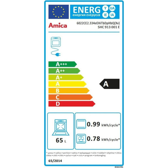 Amica SHC 913 001 E | Keramisch Fornuis | 60 cm