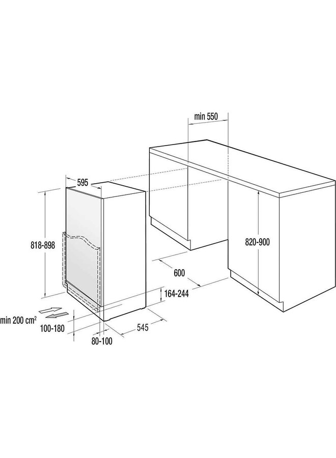 Gorenje RIU609EA1 | Onderbouw koelkast | 82 cm