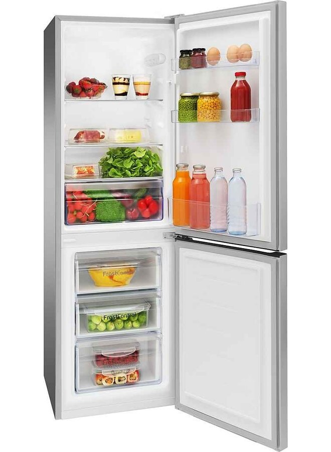 Amica KGCL 384 155-1 E | Koelvriescombinatie | RVS |