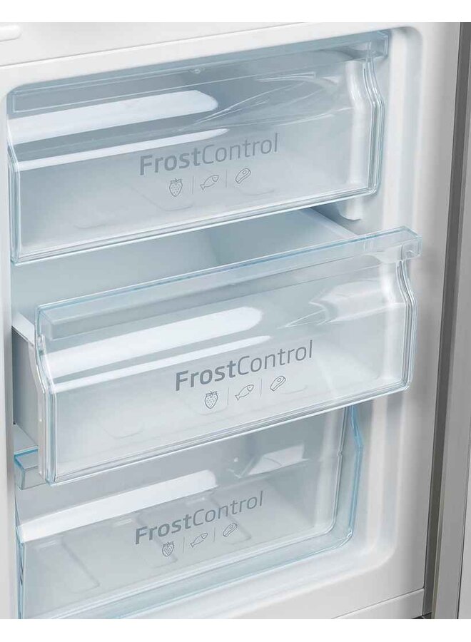 Amica KGCL 384 155-1 E | Koelvriescombinatie | RVS |