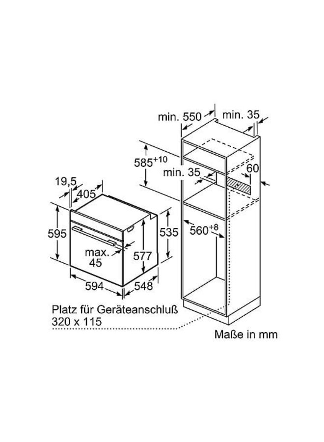Siemens EQ874DV02R | Inbouw oven set | Inductie