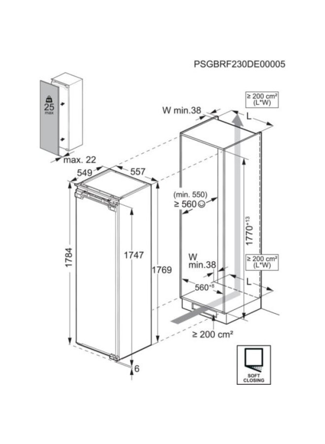 AEG NSF6D181DC | Inbouw koelkast  178 cm | D | CustomFlex