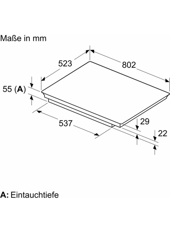 Siemens ED845HWB1E |  Inductie kookplaat | 80 cm