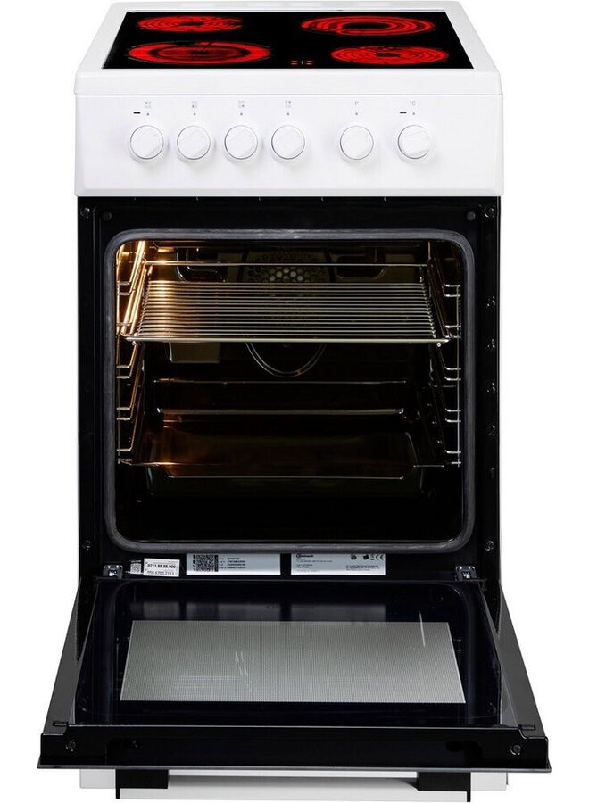 Bauknecht B5V5KMW | Keramisch fornuis | Hydrolyse | 50 cm