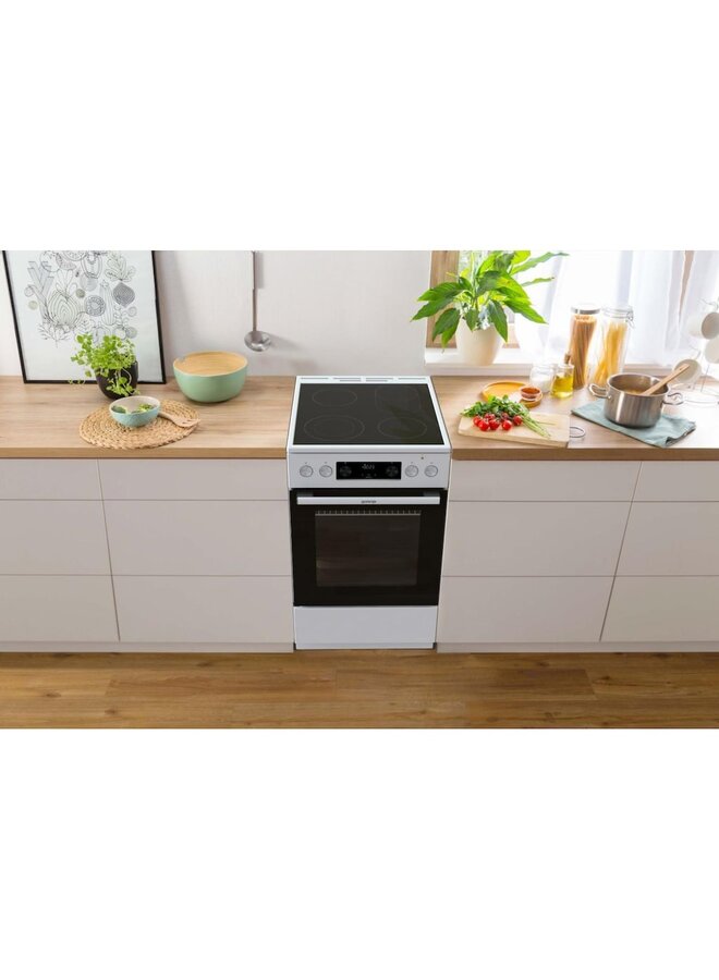 Gorenje  GECS5C60WPA | Keramisch fornuis | 50 cm | Aqua Clean