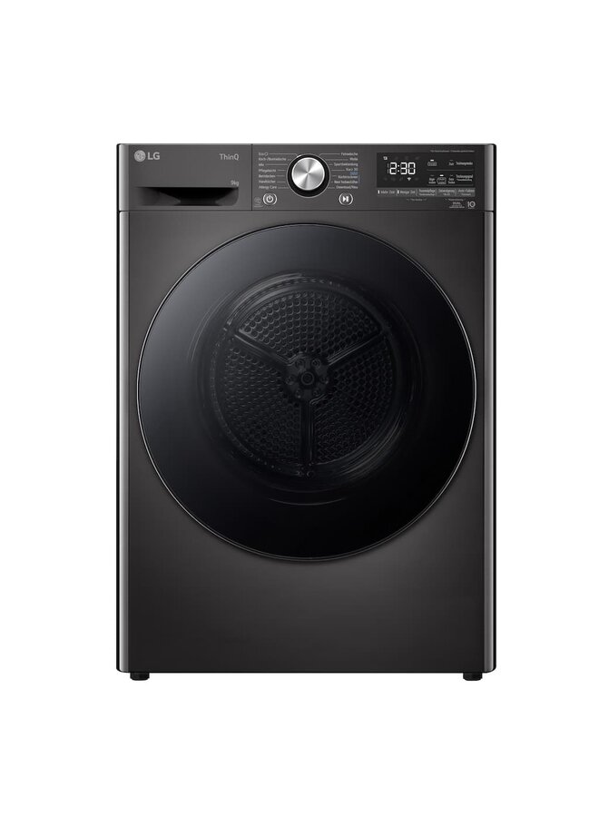 LG RT90V9B | Warmtepompdroger | C | 9 kg | Zwart