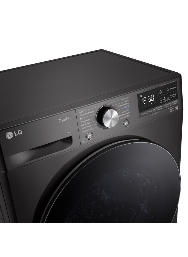 LG RT90V9B | Warmtepompdroger | C | 9 kg | Zwart