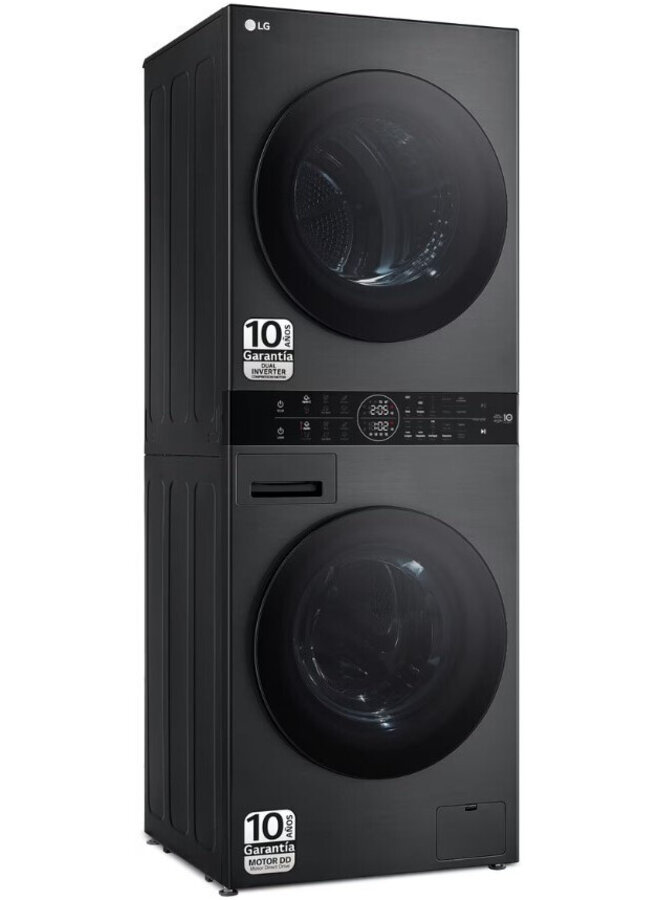 LG WT1210BBF | Wasdroogcombinatie | WashTower | 12 kg