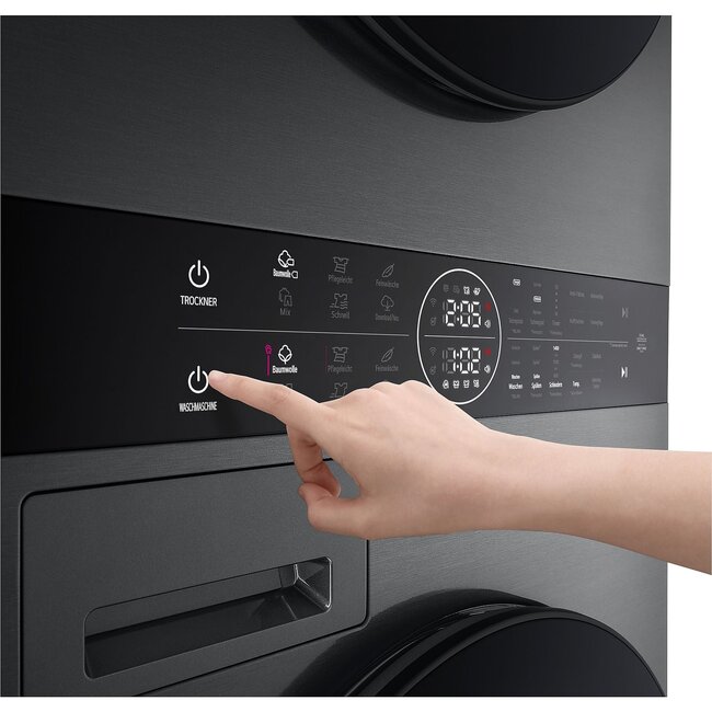 LG WT1210BBF | Wasdroogcombinatie | WashTower | 12 kg