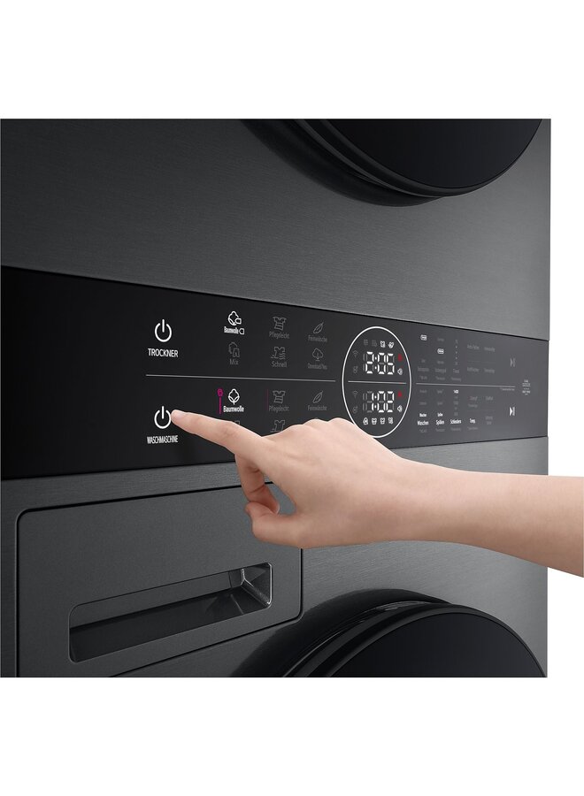 LG WT1210BBF | Wasdroogcombinatie | WashTower | 12 kg