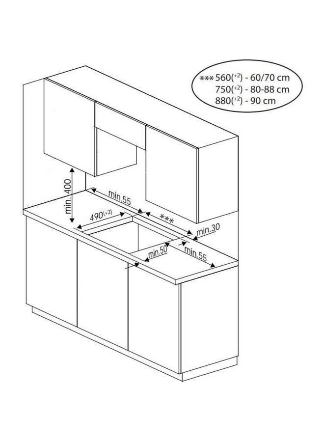Beko HII 84700 UFTX | Inductie kookplaat | 80 cm | FlexZone