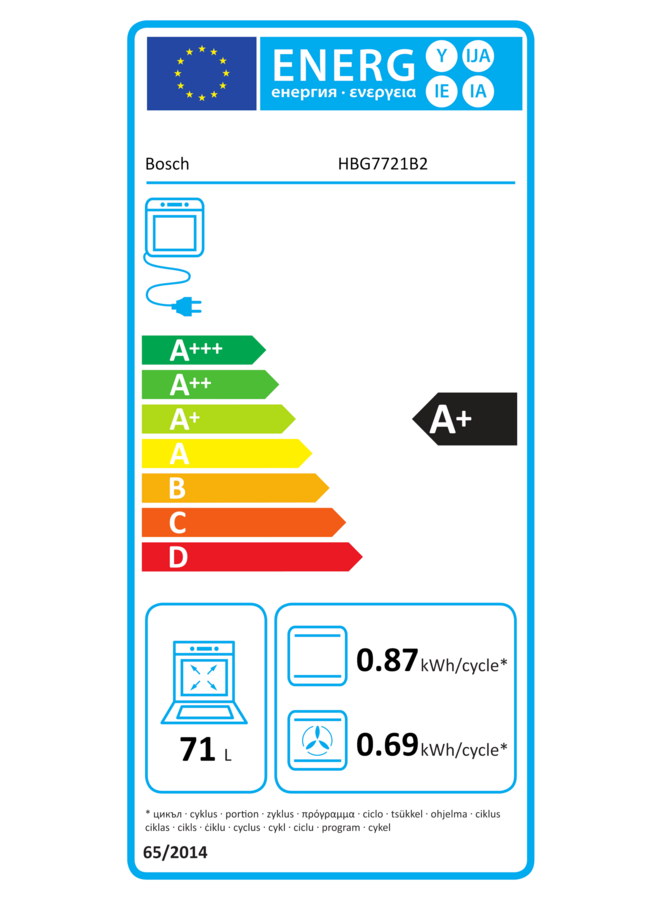Bosch HBG7721B2 | Inbouw oven | 60 cm | Pyrolyse Airfry