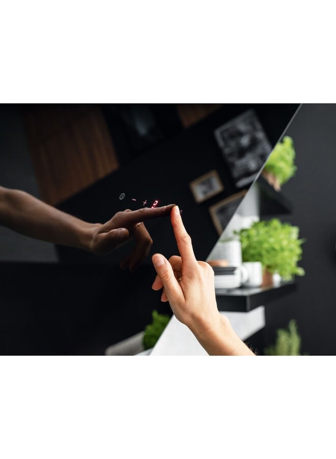 Amica KHF 664 630 S | Afzuigkap | 60 cm | Schuin | Zwart