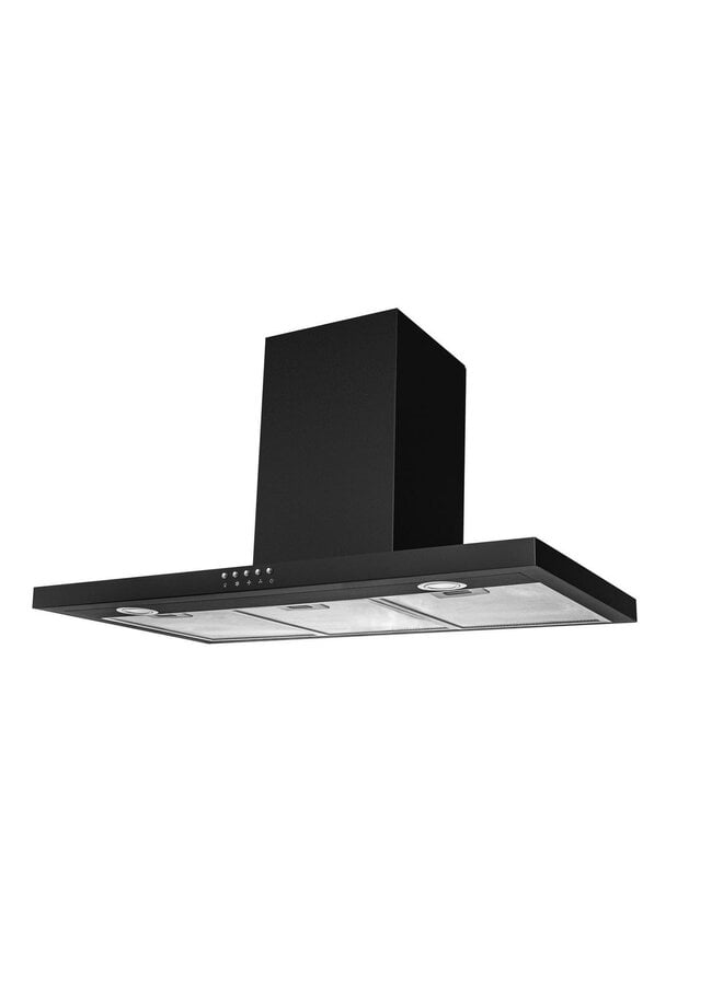 Amica ( MICAN ) 60301 | Afzuigkap |  Blokschouw | 90 cm | Zwart