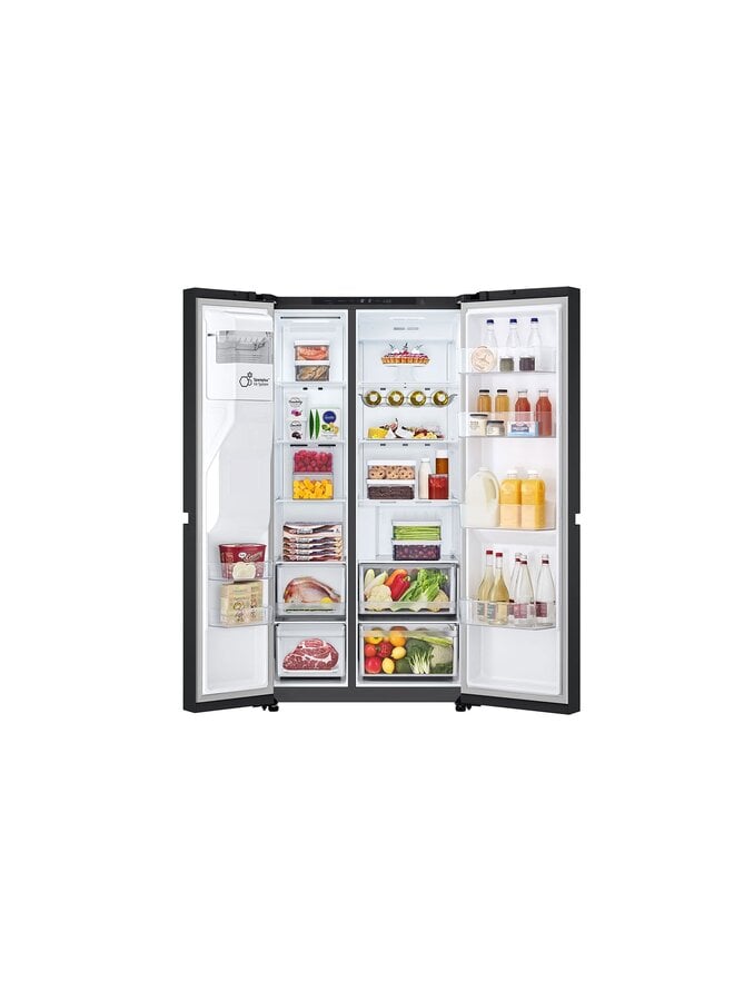 LG GSLC40EPPE | Amerikaanse koelkast | Zwart