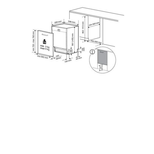 Bauknecht BKR IBXL | Inbouw vaatwasser | XL | B label
