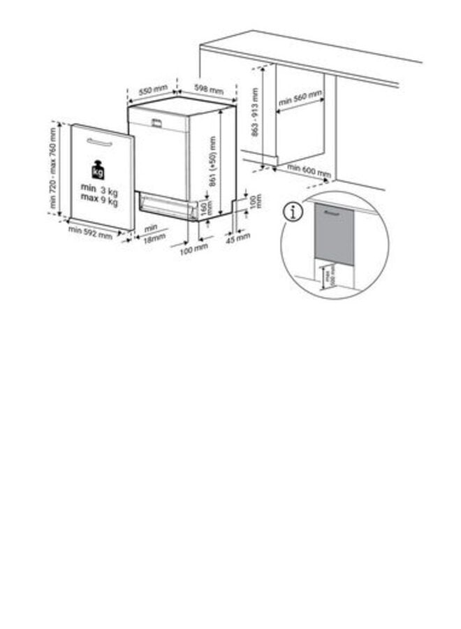 Bauknecht BKR IBXL | Inbouw vaatwasser | XL | B label