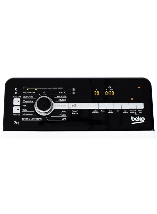 Beko BTL7BE8BBT | Bovenlader wasmachine | 7 kg