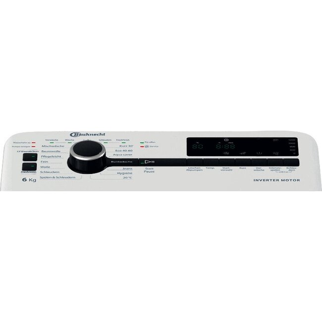 Bauknecht WMT Pro Eco 62V A | Bovenlader wasmachine | A label