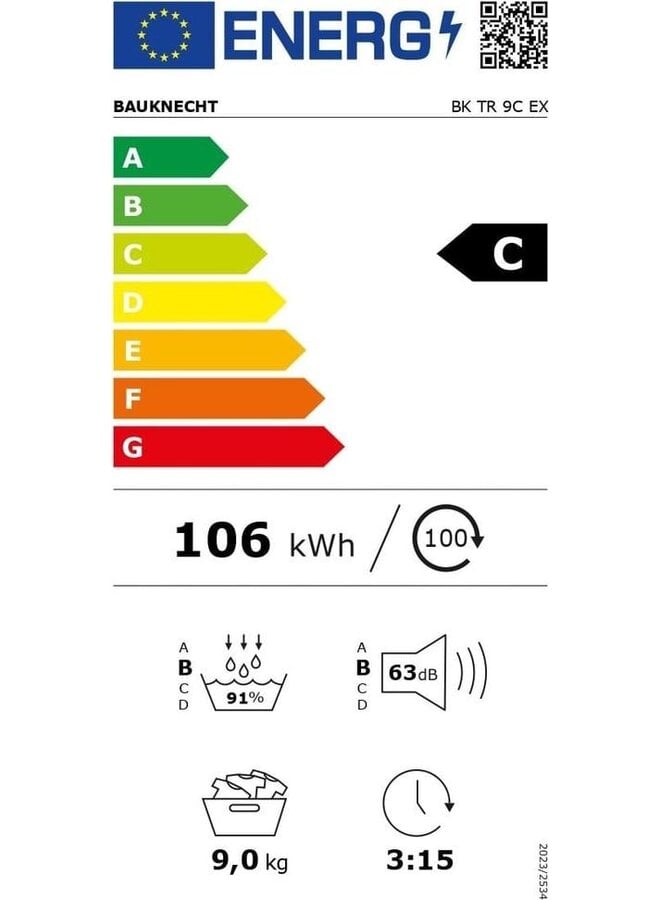 Bauknecht BK TR 9C EX | Warmtepompdroger | 9 kg
