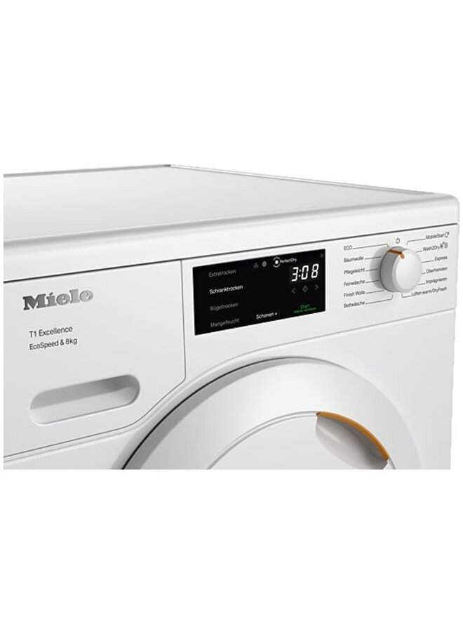 Miele TEB645WP EcoSpeed & 8kg | Warmtepompdroger | 8 kg | C