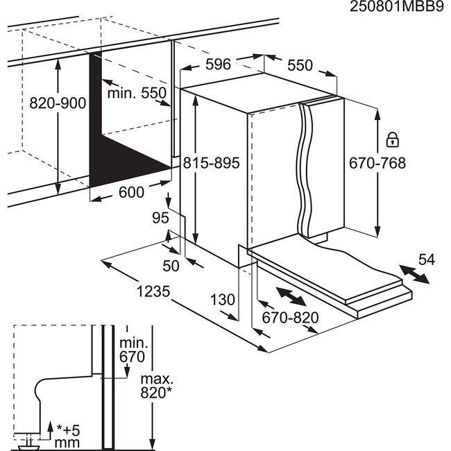 AEG GI8200A2TC  | Inbouw vaatwasser | A label