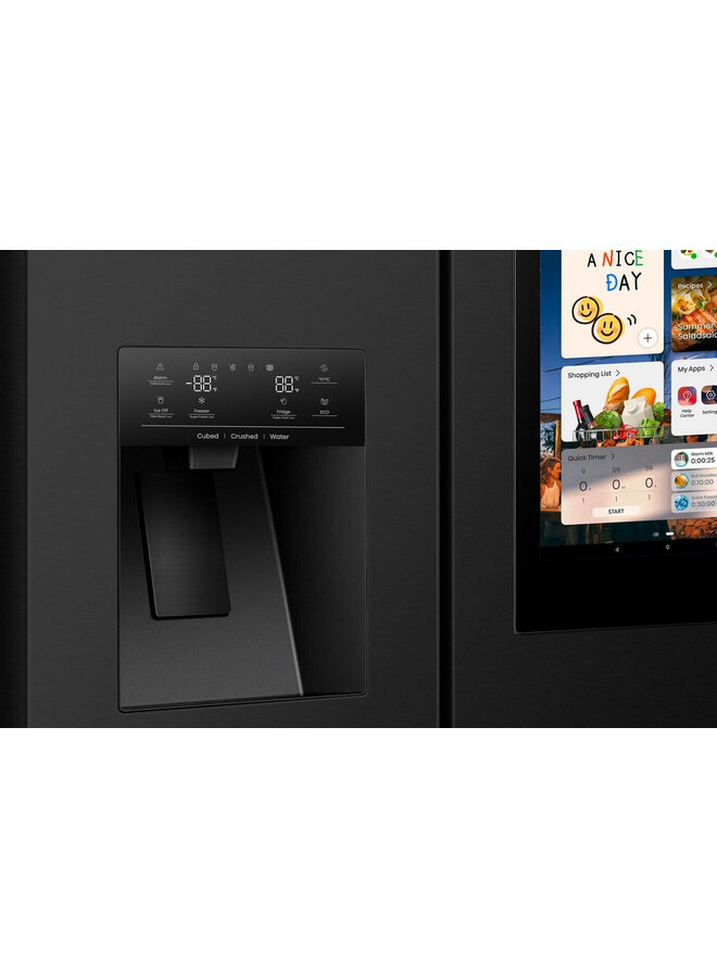 Hisense RS9P628GPFE | Amerikaanse Koelkast | Zwart | Message Board