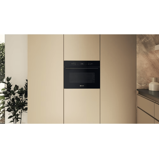 Bauknecht BCW7O7HTSK | Inbouw oven magetron | 45 cm | Zwart