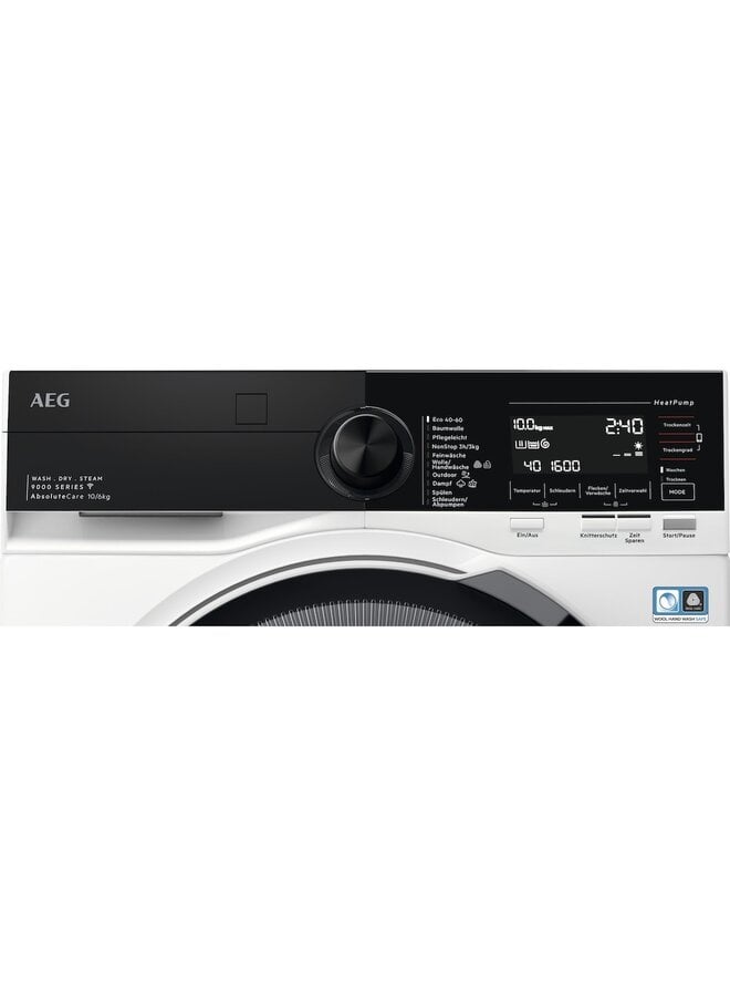 AEG LWR9W81600 | Wasdroogcombinatie | 10-6 kg | Warmtepomp