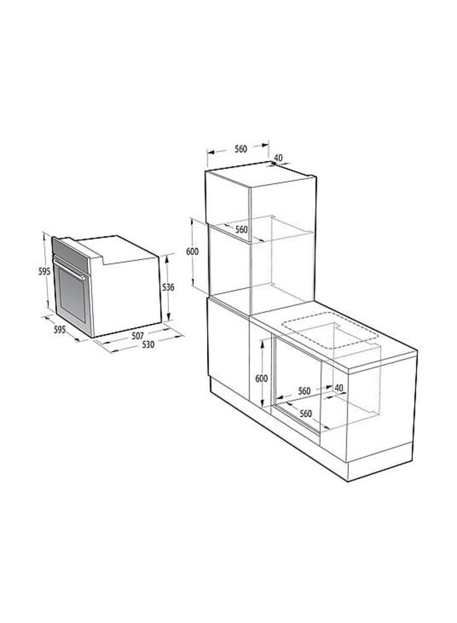 Gorenje Steel Set | Inbouw ovenset | Inbouw fornuis