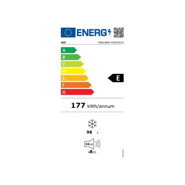 AEG TAB6L88EF | Inbouw vrieskast | 88 cm | Lowfrost