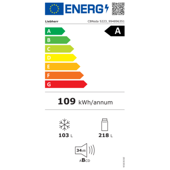 Liebherr CBNsda 5223-20 plus BioFresh NoFrost | Koelvriescombinatie | A
